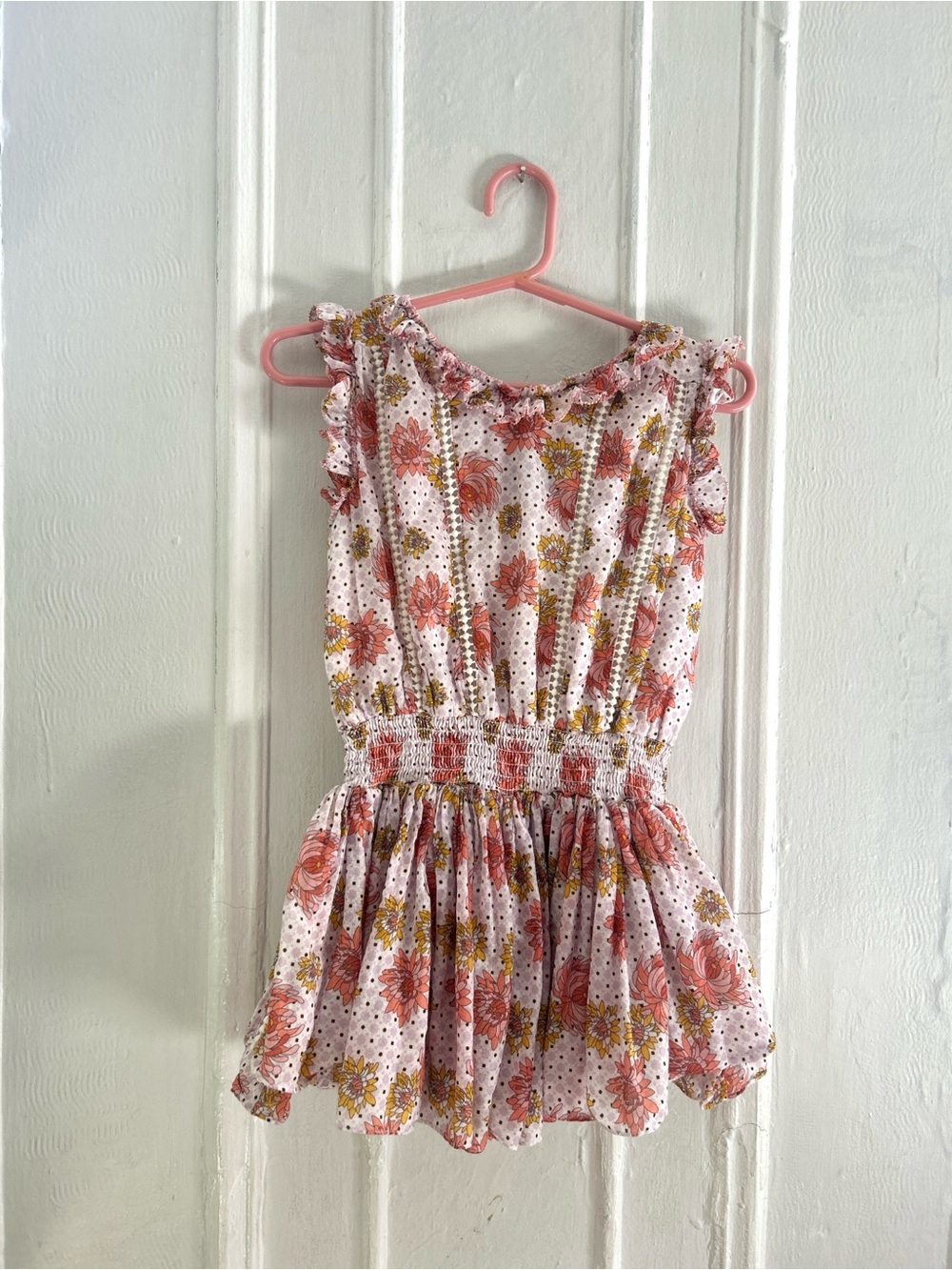Velveteen Liberty Print Floral Romper